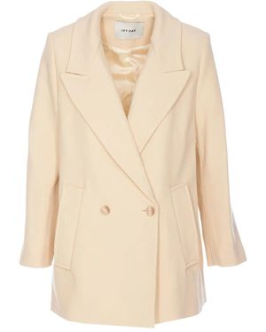 IVY & OAK Double-Breasted Blazer - Natural