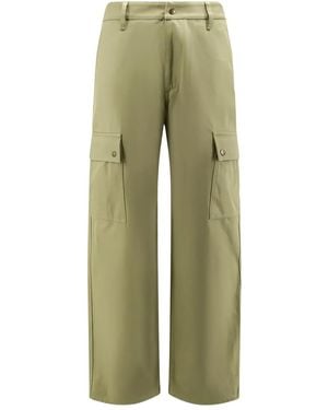Burberry Cotton Cargo Trousers - Green