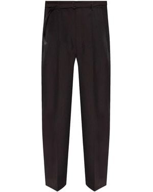 Lemaire Belted Tailored Trousers - Black