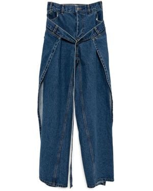 Monse Panel Detailing Jeans - Blue
