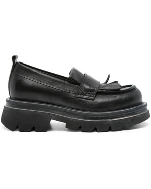 Moma Fringe-Detail Loafers - Black