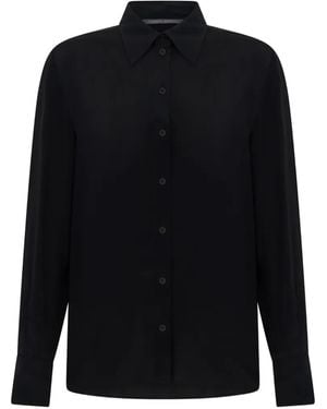 Alberta Ferretti Camisa De Manga Larga - Negro