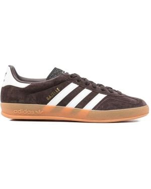 adidas Suede Three Stripes Trainers - Brown