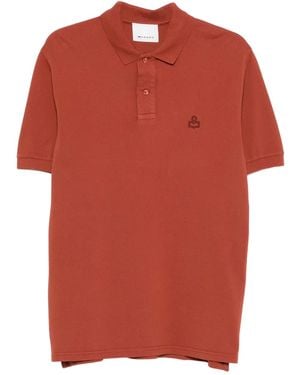 Isabel Marant Logo-Embroidered Polo Shirt - Orange
