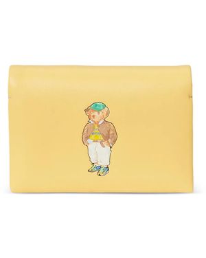 Polo Ralph Lauren Polo Bear Flap Cardholder - Yellow