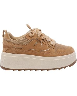 Ash 60Mm Platform Logo-Detail Sneakers - Brown