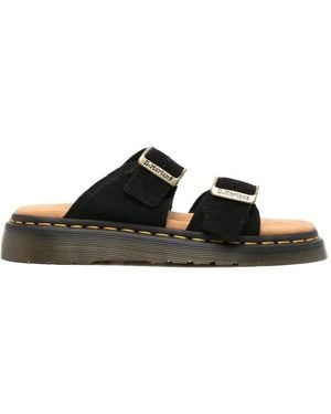 Dr. Martens Josef Buckle-Fastening Flat Sandals - Black