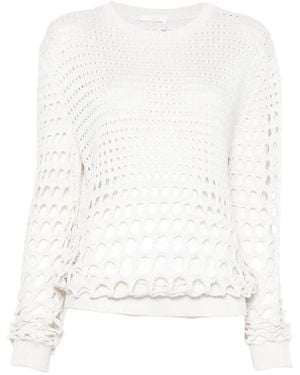 Chloé Open-knit sweater - Weiß