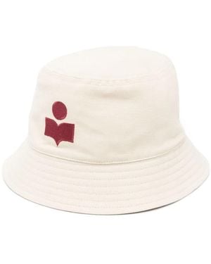 Isabel Marant Sombrero de pescador Haley con logo bordado - Blanco