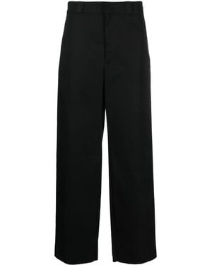 Givenchy Logo-Patch Cotton Trousers - Black