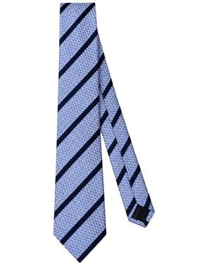 CAVENDISH® Striped Silk Tie - Blue