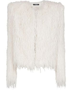 Balmain Fringed Jacket - White