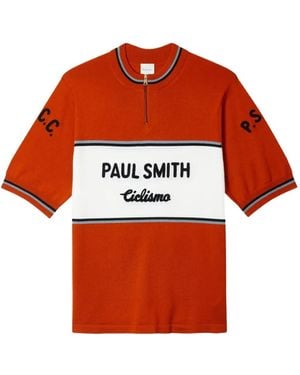 Paul Smith サイクリングストライプ セーター - レッド