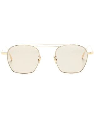 Cutler and Gross 0004 Pilot-Frame Sunglasses - Natural