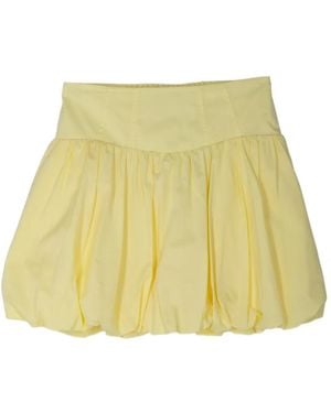 Jonathan Simkhai Pipa Bubble Mini Skirt - Yellow