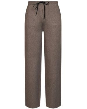 Hevò Drawstring-Waist Track Pants - Brown