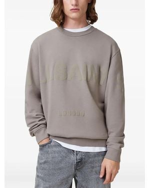 AllSaints Logo-Print Sweatshirt - Grey
