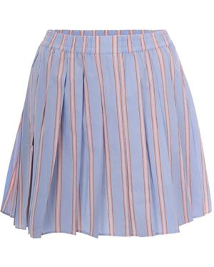 Lacoste Striped Pleated Skirt - Purple