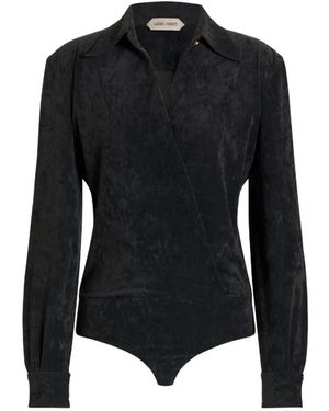 Alberta Ferretti Long-Sleeved Bodysuit - Black