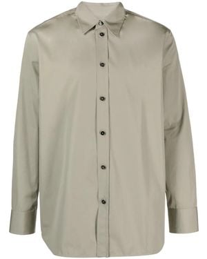 Jil Sander Long-Sleeve Cotton Shirt - Green