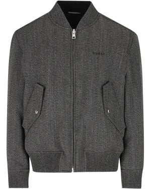 Gucci Jack Met Visgraatpatroon - Grijs