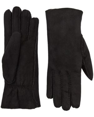 Agnelle Stitched Gloves - Black