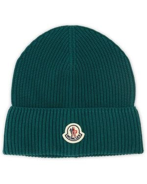 Moncler Muts Met Logopatch - Groen