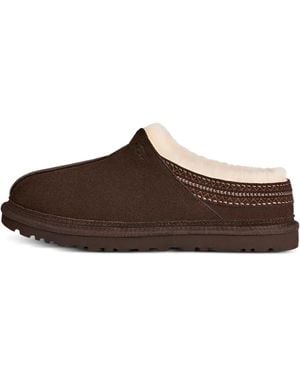 UGG Neuman Suede Slippers - Brown