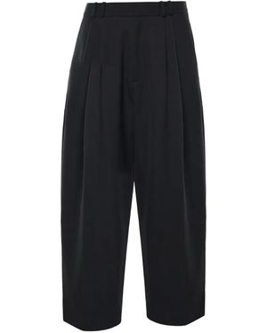 Studio Nicholson Pleated-Front Tailored Pants - Black