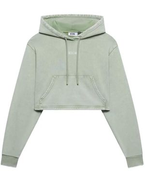 Gcds Felpa Con Cappuccio - Verde