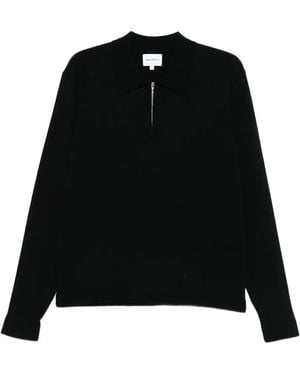 Norse Projects ジップ ポロシャツ - ブラック