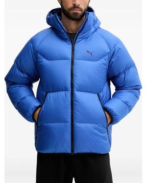 PUMA Hooded-Logo Jacket - Blue
