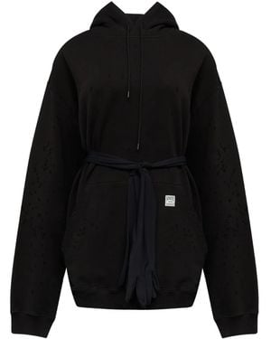 MM6 by Maison Margiela Hooded Mini Dress - Black