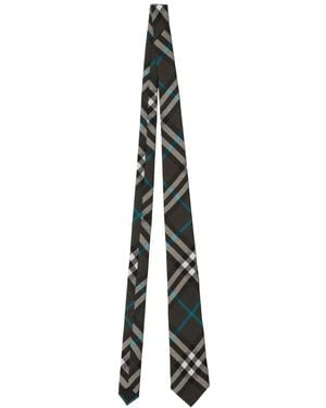 Burberry Cravatta Nova Check - Multicolore