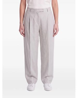 Brunello Cucinelli Pleated Straight-Leg Pants - Grey