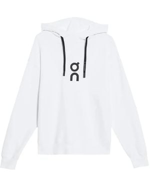 On Shoes Sudadera Club C Capucha Y Cordes - Blanco