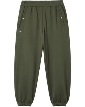Izzue X Russell Athletic Logo-Patch Track Trousers - Green