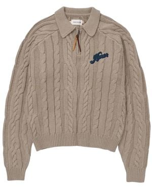 Honor The Gift Henley ケーブルニット セーター - ナチュラル