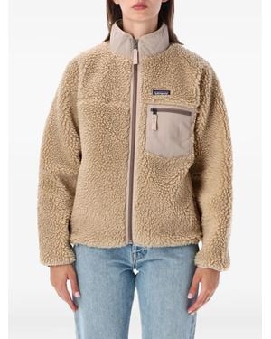 Patagonia Fleece-Texture Zipped Jacket - Natural