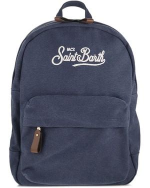 MC2 Saint Barth Sac À Dos À Logo Brodé - Blue