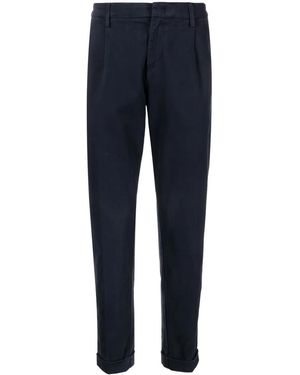 Fay Pantaloni Capri Pince Sartoriali - Blu