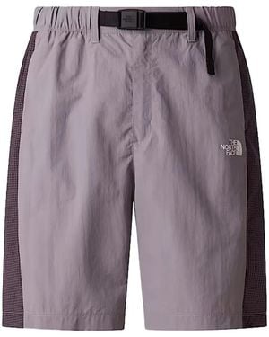The North Face Check Panel Shorts - Purple