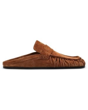 Jil Sander Sabot Mules Aus Wildleder - Braun