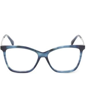 Max Mara Brille Mit Eckigem Gestell - Blau