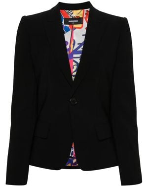 DSquared² 24/7 Single-Breasted Blazer - Black