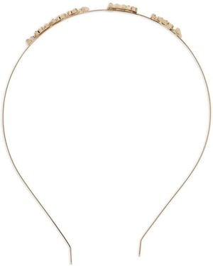 Red(V) Diadema Con Apliques - Blanco