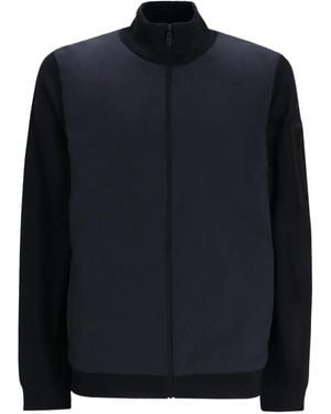 HUGO Zip-Fastening Sweatshirt - Blue