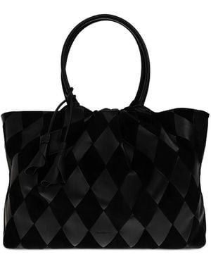 Zimmermann Borsa Tote Cloud 91 Con Motivo Patchwork Ad Arlecchino - Nero