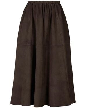 DESA NINETEENSEVENTYTWO Elasticated A-Line Skirt - Brown