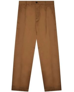 Department 5 Gin Pleated Straight-Leg Trousers - White